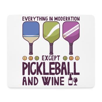 Pickleball et vin pour pickle ball, c’était si out - Tapis de souris (format paysage) - blanc - Devant