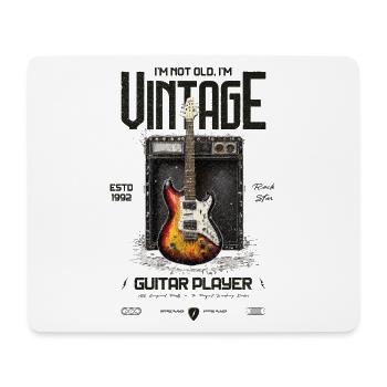 I'm Not Old I'm Vintage Retro 1992 Guitar - Mouse Pad (horizontal) - white - Front
