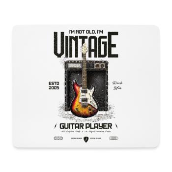 Je ne suis pas vieux Je suis vintage Rétro 2005 Guitare - Tapis de souris (format paysage) - blanc - Devant