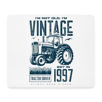 Vintage Traktor Landwirt Geburtstag geboren 1997 - Mousepad (Querformat) - Weiß - Vorne