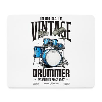 Je ne suis pas vieux je suis Vintage rétro 1967 batteur - Tapis de souris (format paysage) - blanc - Devant
