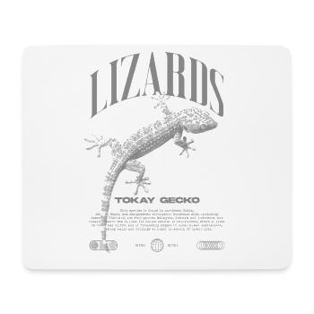 Tokay Gecko Streetwear Gardien de lézard - Tapis de souris (format paysage) - blanc - Devant