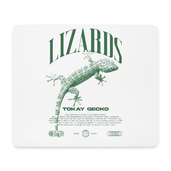 Tokay Gecko Streetwear Eidechsenwärter - Mousepad (Querformat) - Weiß - Vorne