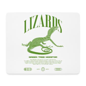 Green Tree Monitor Streetwear Lizard Keeper - Mouse Pad (horizontal) - white - Front