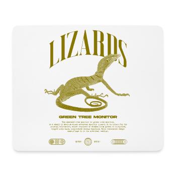 Green Tree Monitor Streetwear Lizard Keeper - Mouse Pad (horizontal) - white - Front