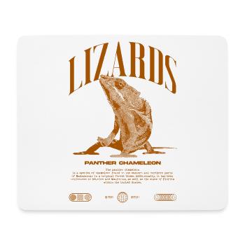 Panthère caméléon Streetwear lézard gardien - Tapis de souris (format paysage) - blanc - Devant