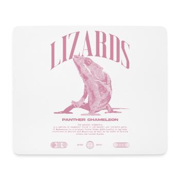 Panthère caméléon Streetwear lézard gardien - Tapis de souris (format paysage) - blanc - Devant