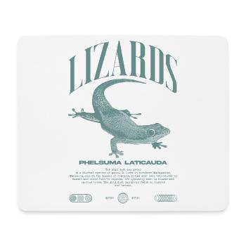 Phelsuma laticauda Day Gecko Lizard Keeper - Mouse Pad (horizontal) - white - Front