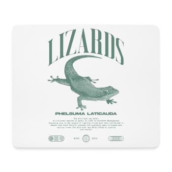 Phelsuma laticauda Day Gecko Lizard Keeper - Mouse Pad (horizontal) - white - Front