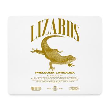 Phelsuma laticauda Day Gecko Lizard Keeper - Mouse Pad (horizontal) - white - Front
