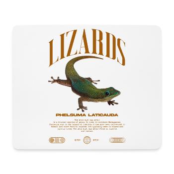 Phelsuma laticauda Day Gecko Lizard Keeper - Mouse Pad (horizontal) - white - Front