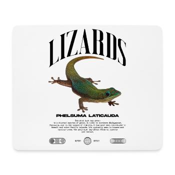 Phelsuma laticauda Day Gecko Lizard Keeper - Mouse Pad (horizontal) - white - Front
