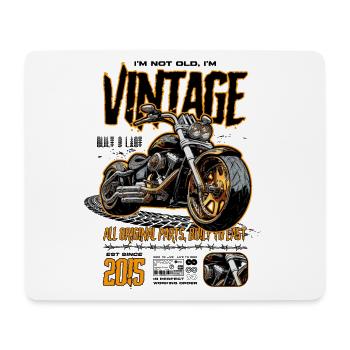 Motorrad Geburtstag 2015 geboren - Mousepad (Querformat) - Weiß - Vorne