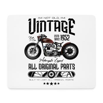 Vintage Motorrad Motorrad Motorrad Geburtstag 1952 - Mousepad (Querformat) - Weiß - Vorne