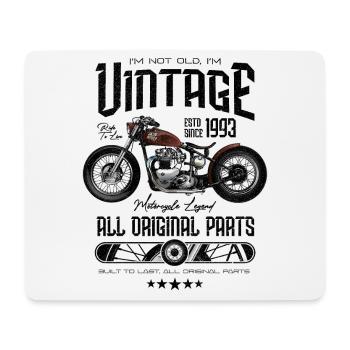 Moto Vintage Motards Motard Anniversaire 1993 - Tapis de souris (format paysage) - blanc - Devant