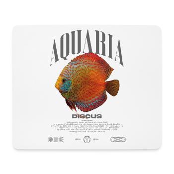 Diskus-Buntbarsch Fish Keeper Moderne Streetwear - Mousepad (Querformat) - Weiß - Vorne