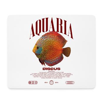 Diskus-Buntbarsch Fish Keeper Moderne Streetwear - Mousepad (Querformat) - Weiß - Vorne