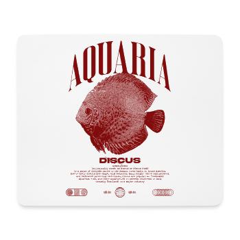 Diskus-Buntbarsch Fish Keeper Moderne Streetwear - Mousepad (Querformat) - Weiß - Vorne