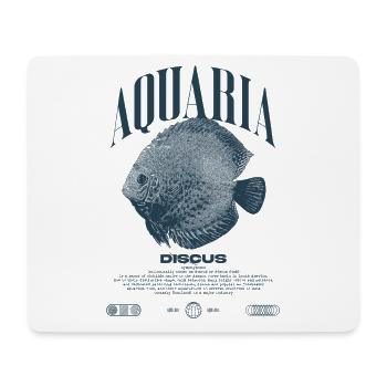 Diskus-Buntbarsch Fish Keeper Moderne Streetwear - Mousepad (Querformat) - Weiß - Vorne