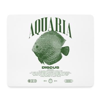 Diskus-Buntbarsch Fish Keeper Moderne Streetwear - Mousepad (Querformat) - Weiß - Vorne