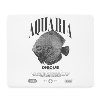 Diskus-Buntbarsch Fish Keeper Moderne Streetwear - Mousepad (Querformat) - Weiß - Vorne