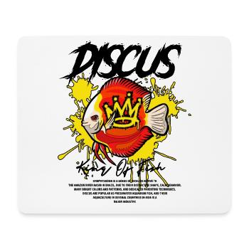 Diskusfisch Buntbarsch Fischhalter Streetwear - Mousepad (Querformat) - Weiß - Vorne