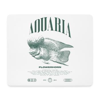 Flowerhorn Cichlid Fish Keeper Streetwear - Tapis de souris (format paysage) - blanc - Devant