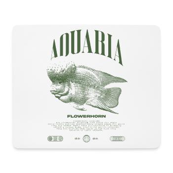 Flowerhorn Cichlid Fish Keeper Streetwear - Mousepad (Querformat) - Weiß - Vorne