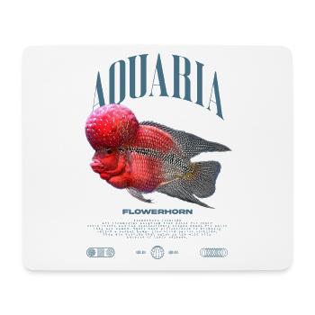 Flowerhorn Cichlid Fish Keeper Streetwear - Tapis de souris (format paysage) - blanc - Devant