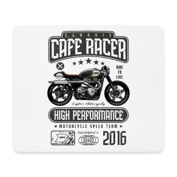 Cafe Racer Motorrad Geburtstag Biker Jahrgang 2016 - Mousepad (Querformat) - Weiß - Vorne