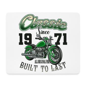 Motorrad Biker Motorrad Geburtstag Jahrgang 1971 - Mousepad (Querformat) - Weiß - Vorne