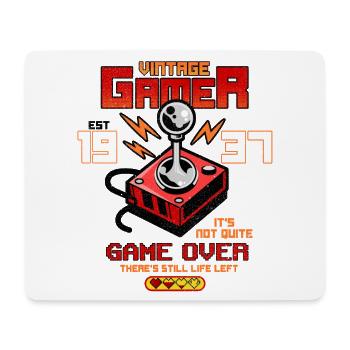 Vintage Gamer seit 1937 Lustiges Geburtstagsspiel - Mousepad (Querformat) - Weiß - Vorne