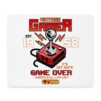 Vintage Gamer seit 1958 Lustiges Geburtstagsspiel - Mousepad (Querformat) - Weiß - Vorne