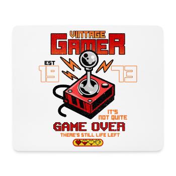 Vintage Gamer seit 1973 Lustige Geburtstagsspiele - Mousepad (Querformat) - Weiß - Vorne