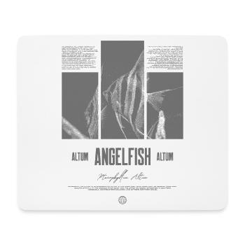 Altum Kaiserfisch Buntbarsch Aquarium Fischhalter - Mousepad (Querformat) - Weiß - Vorne