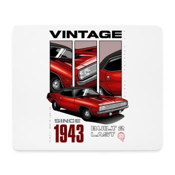 I'm Not Old I'm Vintage Classic Car Born In 1943 - Mouse Pad (horizontal) - white - Front