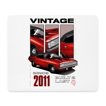 I'm Not Old I'm Vintage Classic Car Born In 2011 - Mouse Pad (horizontal) - white - Front