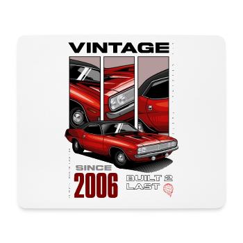 Je ne suis pas vieux Je suis Voiture classique vintage Né en 2006 - Tapis de souris (format paysage) - blanc - Devant