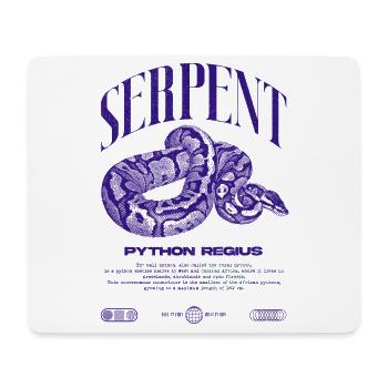 Ball Python Modern Reptile Keeper Streetwear - Mouse Pad (horizontal) - white - Front