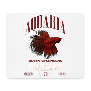 Betta Fish Keeper Moderne Streetwear - Mousepad (Querformat) - Weiß - Vorne