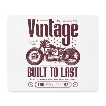 Vintage Motorrad Biker Motorrad Geburtstag 1962 - Mousepad (Querformat) - Weiß - Vorne