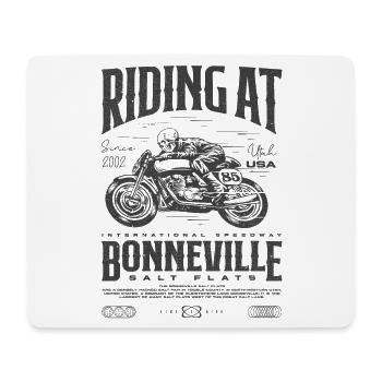 Bonneville Salt Flats Motorcycle Birthday 2002 - Mouse Pad (horizontal) - white - Front