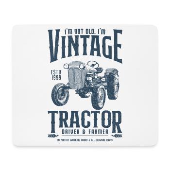 Anniversaire de l’agriculteur du tracteur vintage Né en 1999 - Tapis de souris (format paysage) - blanc - Devant