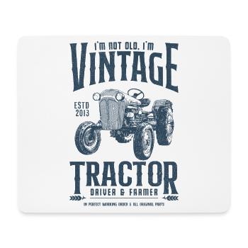 Anniversaire de l’agriculteur du tracteur vintage Né en 2013 - Tapis de souris (format paysage) - blanc - Devant