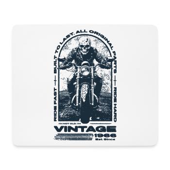 Vintage Motorcycle Bikers Motorbike Birthday 1966 - Mouse Pad (horizontal) - white - Front