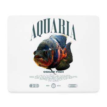 Oscar Fish Changement d’eau Poisson Monstre - Tapis de souris (format paysage) - blanc - Devant