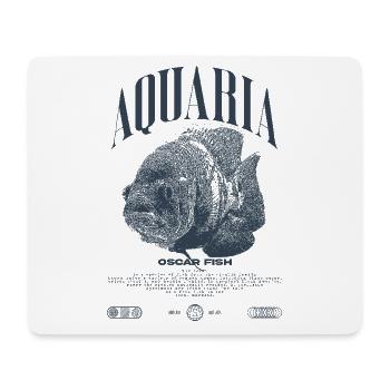 Oscar Fish Changement d’eau Poisson Monstre - Tapis de souris (format paysage) - blanc - Devant