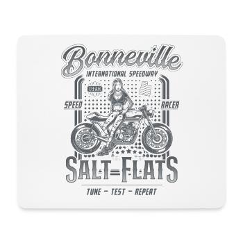 Bonneville Salt Flats Moto Racing Vintage - Tapis de souris (format paysage) - blanc - Devant