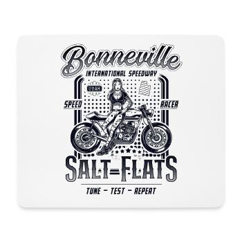Bonneville Salt Flats Moto Racing Vintage - Tapis de souris (format paysage) - blanc - Devant