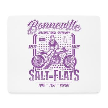 Bonneville Salt Flats Moto Racing Vintage - Tapis de souris (format paysage) - blanc - Devant